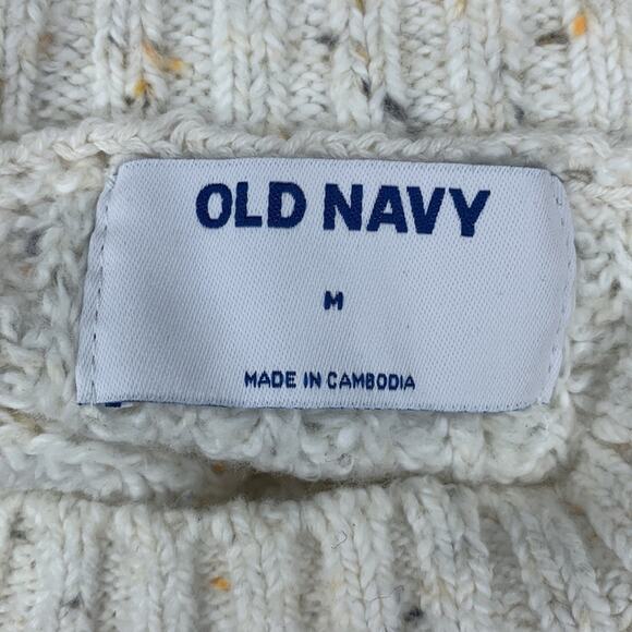 Old Navy Mock Neck Speckled Sweater Over Size Crewneck Fine Knit Size M - Picture 11 of 12